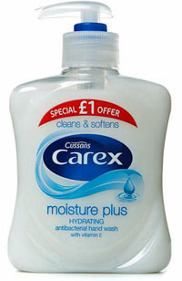 Bottle of Carex Moisture Plus