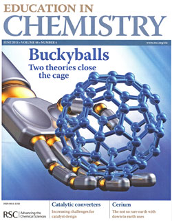Cover of Education in Chemistry magazine